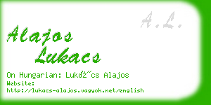 alajos lukacs business card